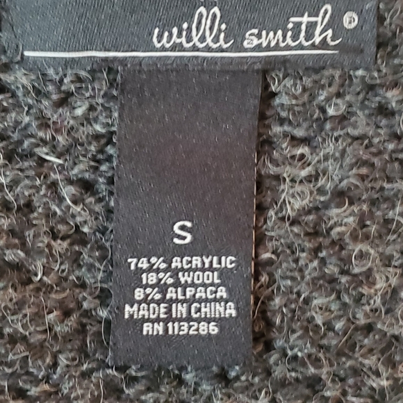 Willi Smith Wool/Alpaca Blend Ruffle Cardigan - Picture 10 of 11